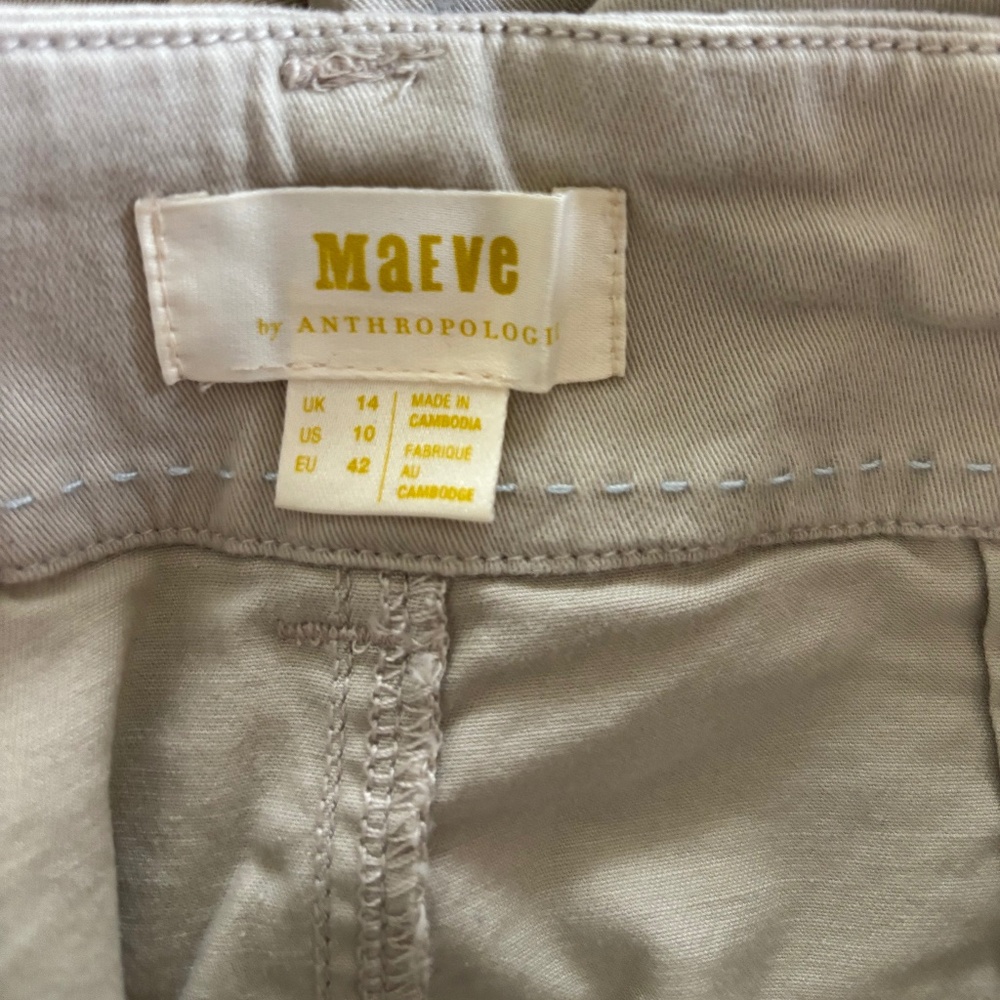 MAEVE BY ANTHROPOLOGIE HALLEE EMBROIDERED WIDE LEG PANTS SZ 10 - NWT - Picture 4 of 12
